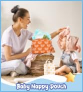 Baby Diaper Wet Dry Bag Rainbow Nappy Pouch Reusable Waterproof Organizer Bag