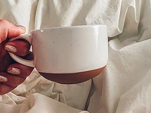 our cappuccino mug in bed