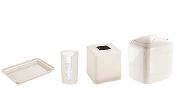 Metal bathroom guest master college dorm sneeze cold flu kid sick towel hands lotion nose modern