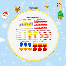Bradove Embroidery Stitches Practice Kit -3