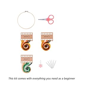 Embroidery Kit cross stitch kit  for beginner adults starter kit diy funny easy bamboo patterns