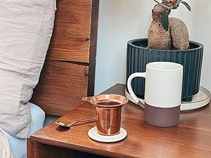 garnet small tea mug infuser spoon lid