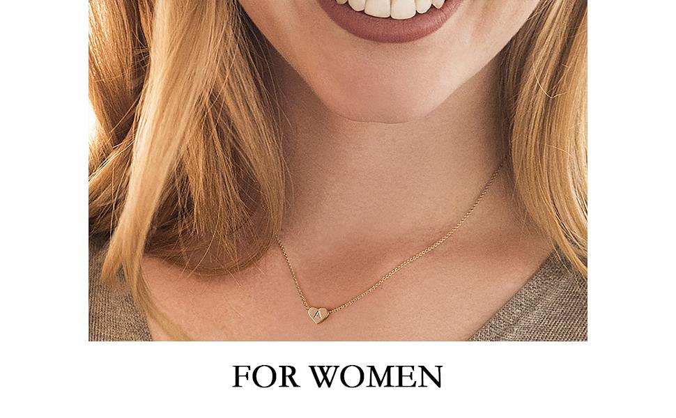 Heart Initial Necklace