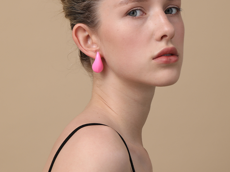 hot pink earrings