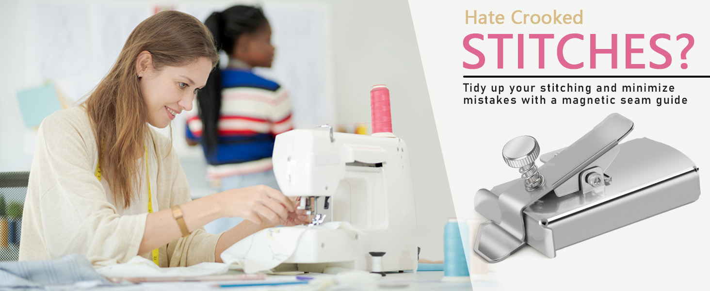 Magnetic Seam Guide for Sewing Machine