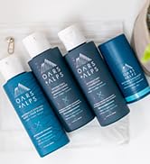 Oars + Alps Hair and Body Travel Kit for Men, Includes Sulfate Free Shampoo, Conditioner, Body Wa...