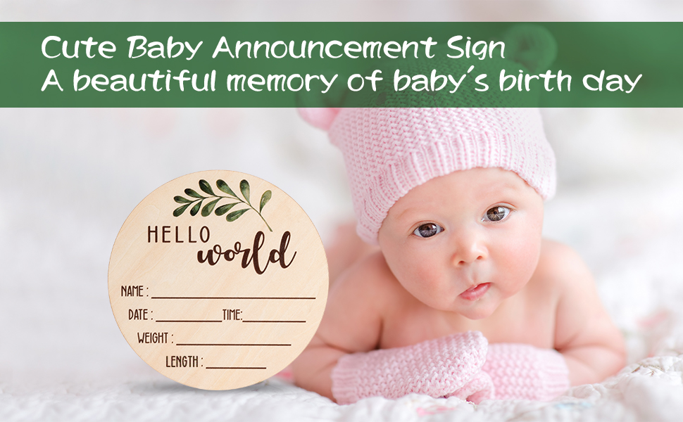 baby announcement sign for hospital