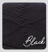 The link to the 24/7 Cotton Yarn listing for black yarn.