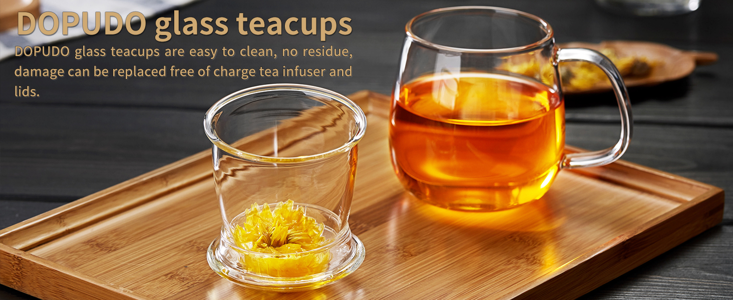glass teacups