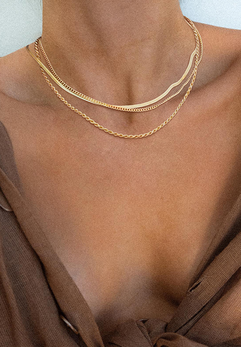 herringbone necklace for women