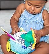 Infantino Busy Lil’ Sensory Ball - 9 Activities, Teether, Selfie Mirror, Rattle Sounds, Encourage...