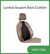 Lumbar support back cushion, seat cushion for car seat driver