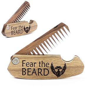 edc comb wide tooth comb wood back combing combs beard knife beard styling small combs beardilizer