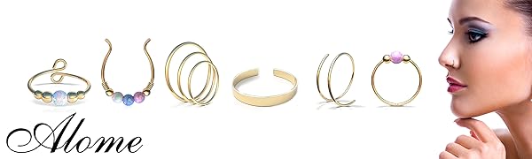 alome piercings nose rings helix rings gold nose rings for women nose jewelry