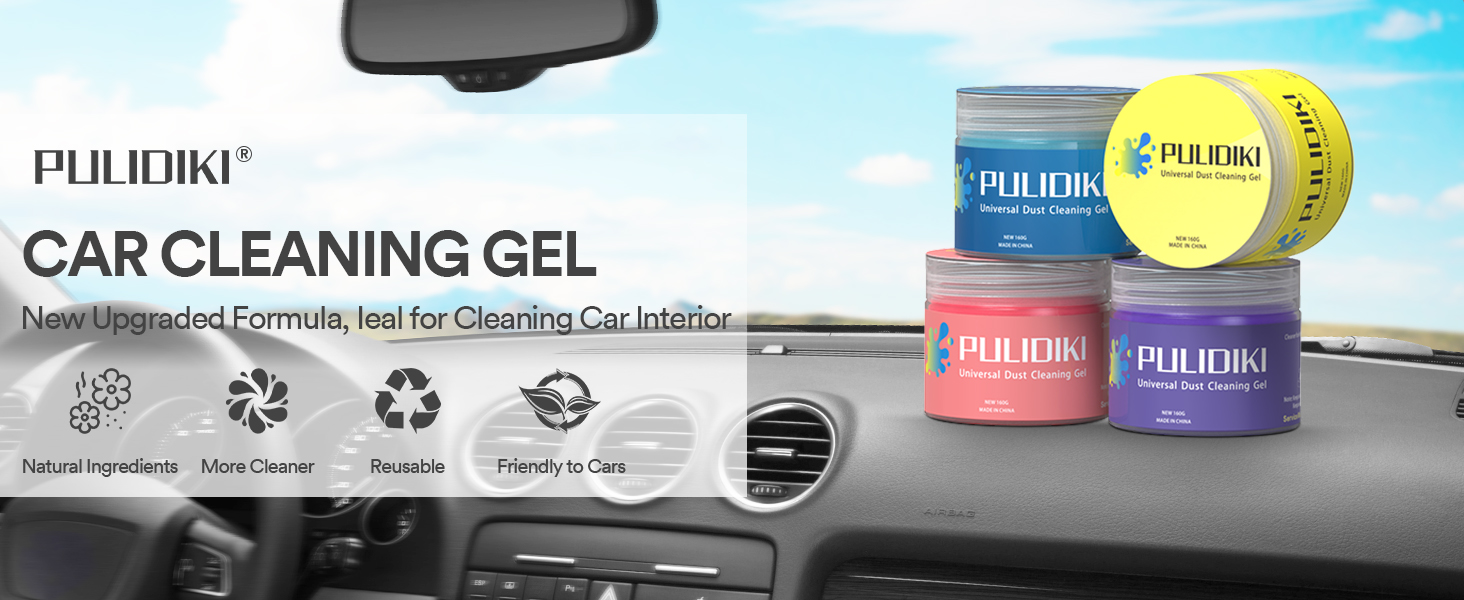 Car Cleaning Gel Yellow