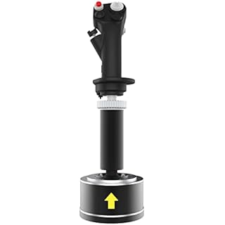 Hikig Aluminum Alloy Flight Stick Grip Extension Kit, Flight Stick Grip Extension Rod Fully Compatible with THRUSTMASTER Hotas Warthog, F-16C Viper Hotas, F/A-18C Hornet Hotas Flight Stick (100MM)