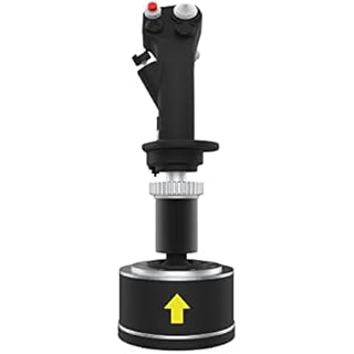 Hikig Aluminum Alloy Flight Stick Grip Extension Kit, Flight Stick Grip Extension Rod Fully Compatible with THRUSTMASTER Hotas Warthog, F-16C Viper Hotas, F/A-18C Hornet Hotas Flight Stick (50MM)