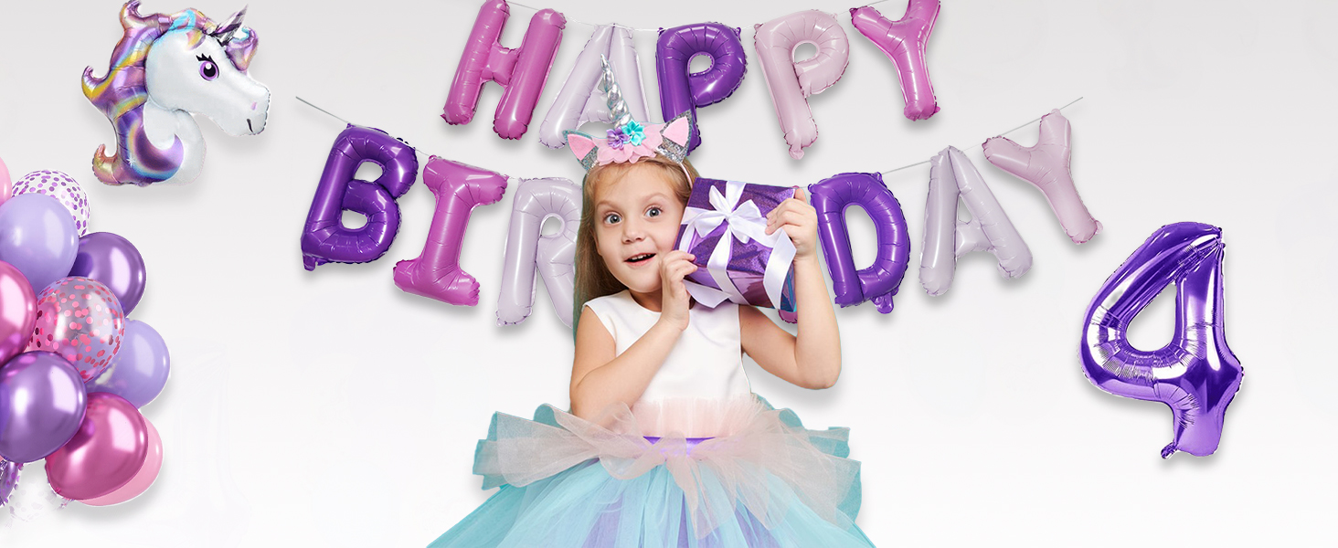 Birthday Banner Balloons