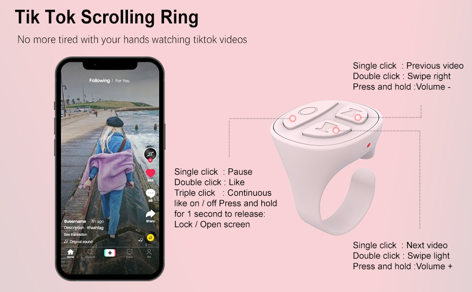 tik tok scrolling ring for iPhone