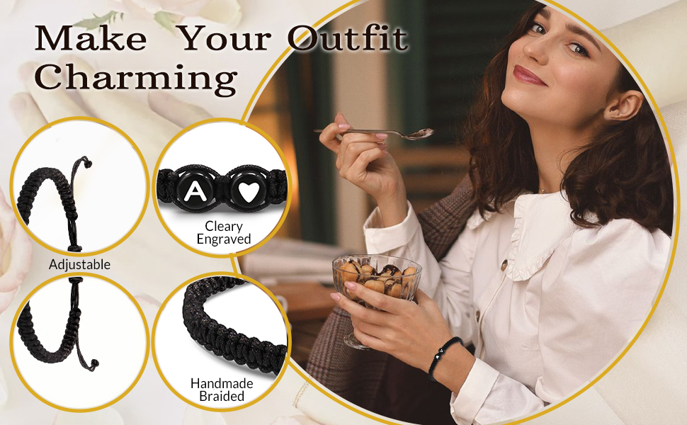Initial bracelets for women