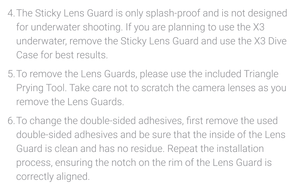 Insta360 X3 Lens Guard