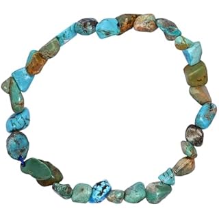Chrysocolla Bracelet for Women Men's Gifts - Chakra Protection Mens Bracelet - Chrysocolla Crystal Tumbled Stone Bracelet Gemstone Beaded Pulseras Para Hombres Mujer Christmas Stocking Stuffers