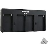 Nicefoto NP-04 NP-F Battery to V-Mount Battery Converter Adapter Plate 4-Slot