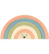 Pearhead Wooden Toy Rainbow, Stacking Baby and Toddler Toy, Gender-Neutral Interactive Stackable ...