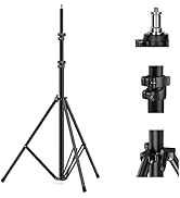 SMALLRIG Photography Light Stand 110"/9.2ft/280cm, Air-Cushioned Aluminum Photo Video Tripod Stan...