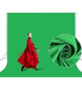 10x10 FT Green Screen Backdrop for Photography, Large Green Background for Zoom Meeting, High Den...