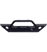 Rampage Rock Rage Front Bumper with Winch Plate | Steel, Textured Black | 99306 | Fits 2007-2018 ...