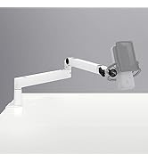 Elgato Wave Mic Arm LP White - Premium Low Profile Microphone Arm with Cable Management, Desk Cla...