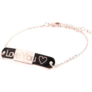 Personalized Large Round Bar Bracelet 16K Plated Gold Rose Gold Silver multi occasions valentine's Day Christmas Bridesmaid Wedding gift