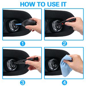 microfiber surface Photo coarse dirt Photo Camera Cleaning kit for Quest 2 Rift S VR Headset Camera