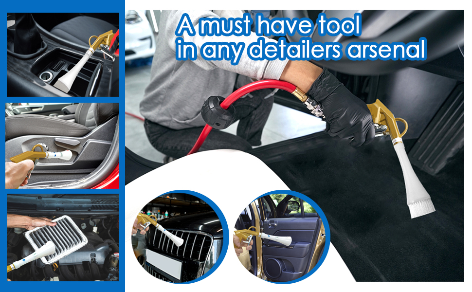 car detailing tool interior cleaning kit air car detailing gun
