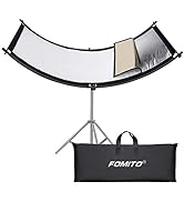FOMITO Clamshell Light Reflector 70"x25.6"/178x65cm Arclight Curved Eyelighter Lighting Diffuser ...
