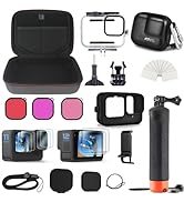 FitStill Accessories Set Bundles Kit with Waterproof Silicone Rubber case Compatible with Go Pro ...