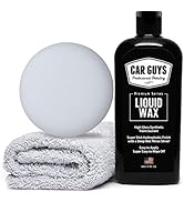 CAR GUYS Liquid Wax | Superior Carnauba Shine with Durable Polymer Sealant Protection for all Pai...