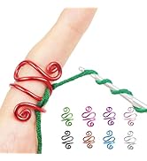 Handmade Crochet Tension Ring, Lefties & Righties Yarn Tension Control Ring, Adjustable Hook Ring...