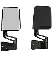 Rugged Ridge 11002.03 Factory Style Black Side Mirror - Pair