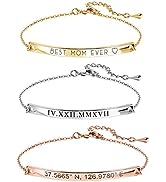 Personalized Bracelets for Women Mothers Day Gift for Her Handmade Bracelet Gold Bar Name Bracele...