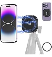 VRIG MG-01 Magnetic Tripod Mount,1/4" Tripod Adapter w Magnetic Ring, Multiple Locating Holes for...