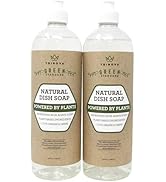 TriNova Natural Dish Soap Organic Formula - for Cleaning Dishes & Washing All Kitchen Items. Powe...