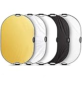 Selens 5-in-1 Oval Reflector with Handle for Photography Photo Studio Lighting & Outdoor Lighting...
