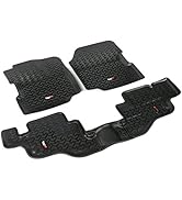 Rugged Ridge 12987.09 Floor Liner, Front/Rear; Black, 1976-1986 Jeep CJ-7 / Wrangler 87-95 / YJ