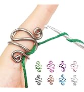 Handmade Crochet Tension Ring, Lefties & Righties Yarn Tension Control Ring, Adjustable Hook Ring...