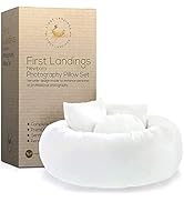 First Landings Newborn Photo Props Posing Pillows - Baby Photoshoot Props for Infant Boy or Girl ...