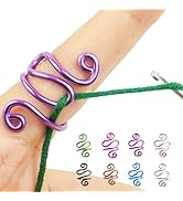 Handmade Crochet Tension Ring, Lefties & Righties Yarn Tension Control Ring, Adjustable Hook Ring...