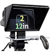 ILOKNZI i2/12inch/Black, Liftable Teleprompter with Remote Control and app Metal for 12.9" Tablet...