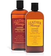 Leather Honey Complete Leather Care Kit Including 8 oz Cleaner and 8 oz Conditioner for use on Le...